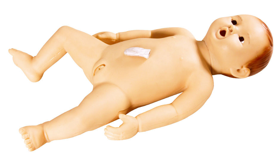 Simulador del niño con el cordón desprendible, maniquí pediátrico de la simulación para practicar de cuidado