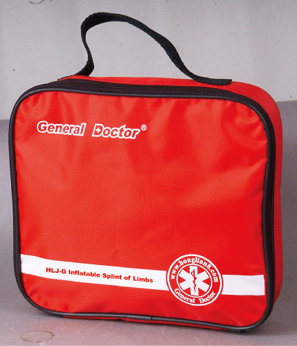 Emergencia que entrena a la tablilla inflable de miembros, equipo de la caja de los primeros auxilios