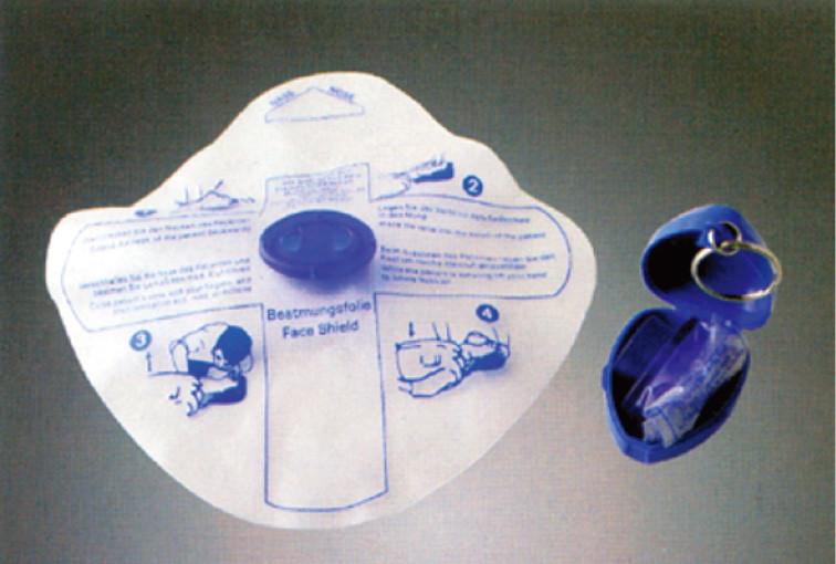 Visera plástica del CPR más el llavero, primeros auxilios médicos para el entrenamiento de la emergencia del CPR