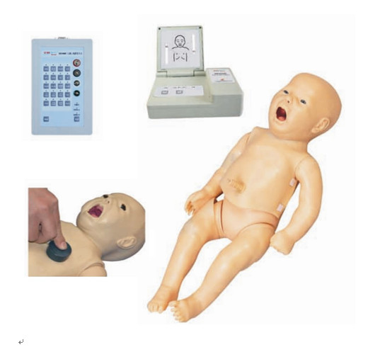 Maniquí infantil del oficio de enfermera funcional completo con el monitor del CPR para el entrenamiento de las Facultades de Medicina