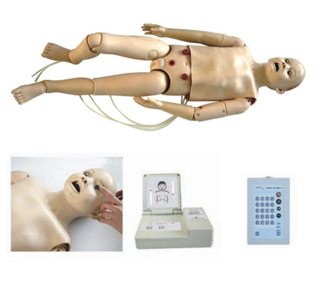 Maniquí pediátrico multifuncional de la simulación con la cánula de la tráquea para el entrenamiento de los hospitales